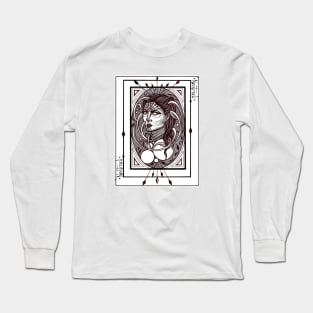 Black and White Woman Long Sleeve T-Shirt